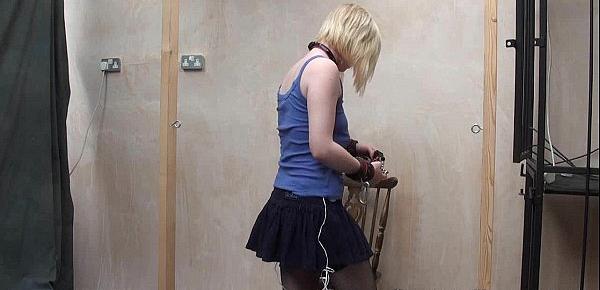  Satine Spark in public lesbian bondage and voyeur humiliation